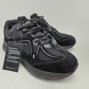 FitVille Rebound Core Mens Running Shoes Black Wide 11EEW TW-RCV120231202M NWT